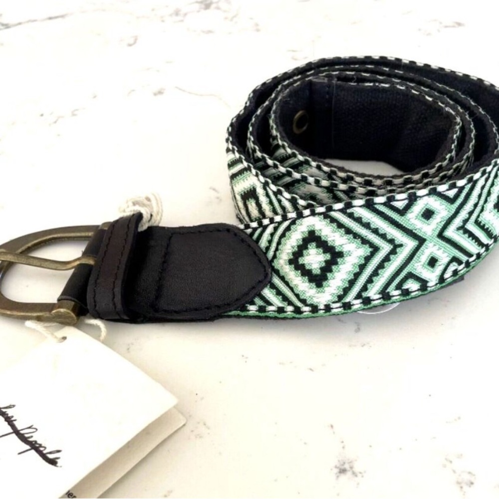 Free People Moving To Mars Printed Belt Size S/M